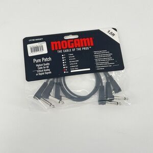 Mogami‎ Pure Patch Pedal/Effects Cables - 3 Pack 1.5 ft.